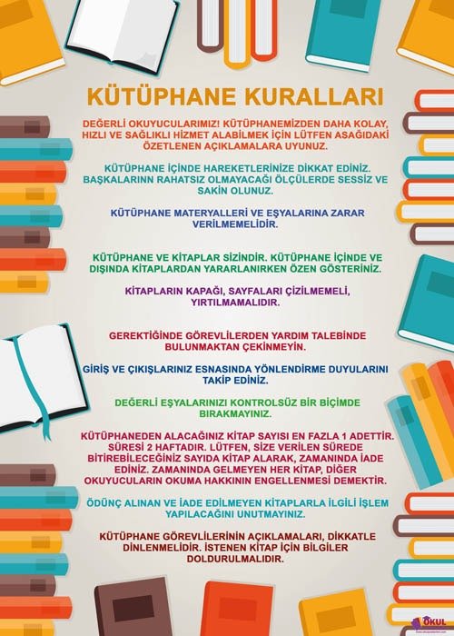 Kütüphane Kuralları Posteri