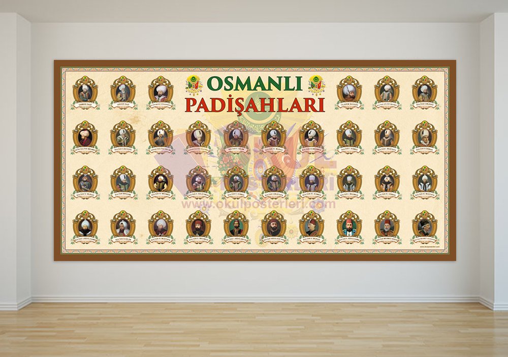 Osmanlı Padişahları Afişi