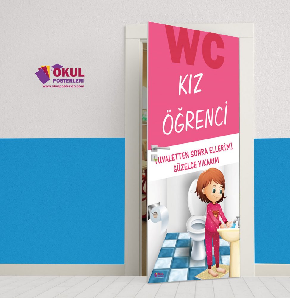 Kız WC Kapı Giydirmesi