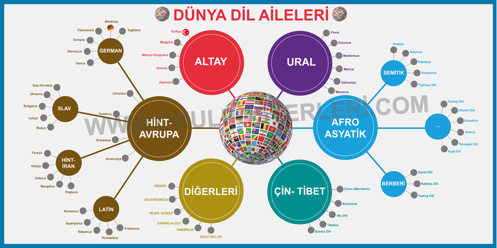Dünya Dil Aileleri Okul Posteri