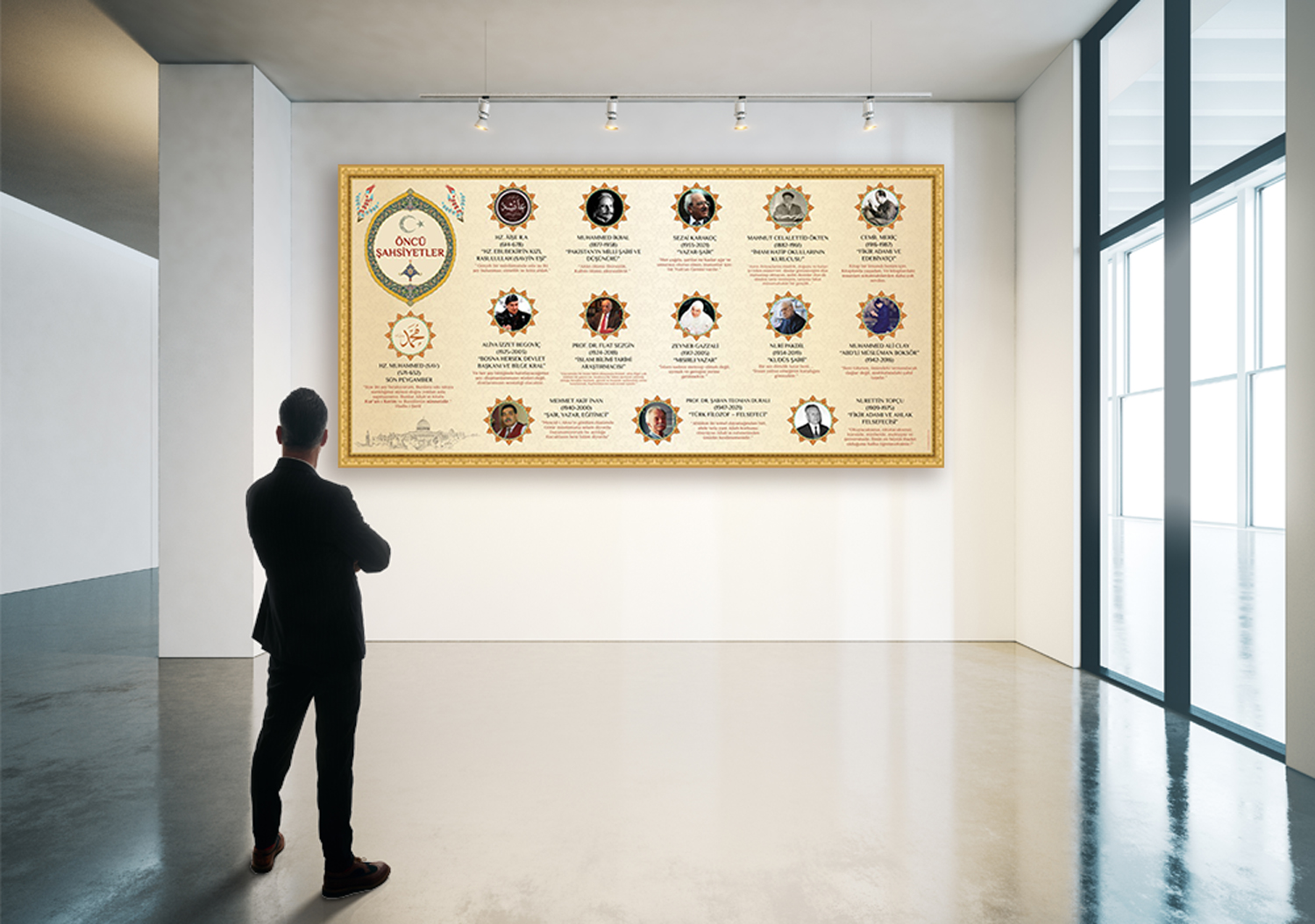 Öncü Şahsiyetler Okul Posteri