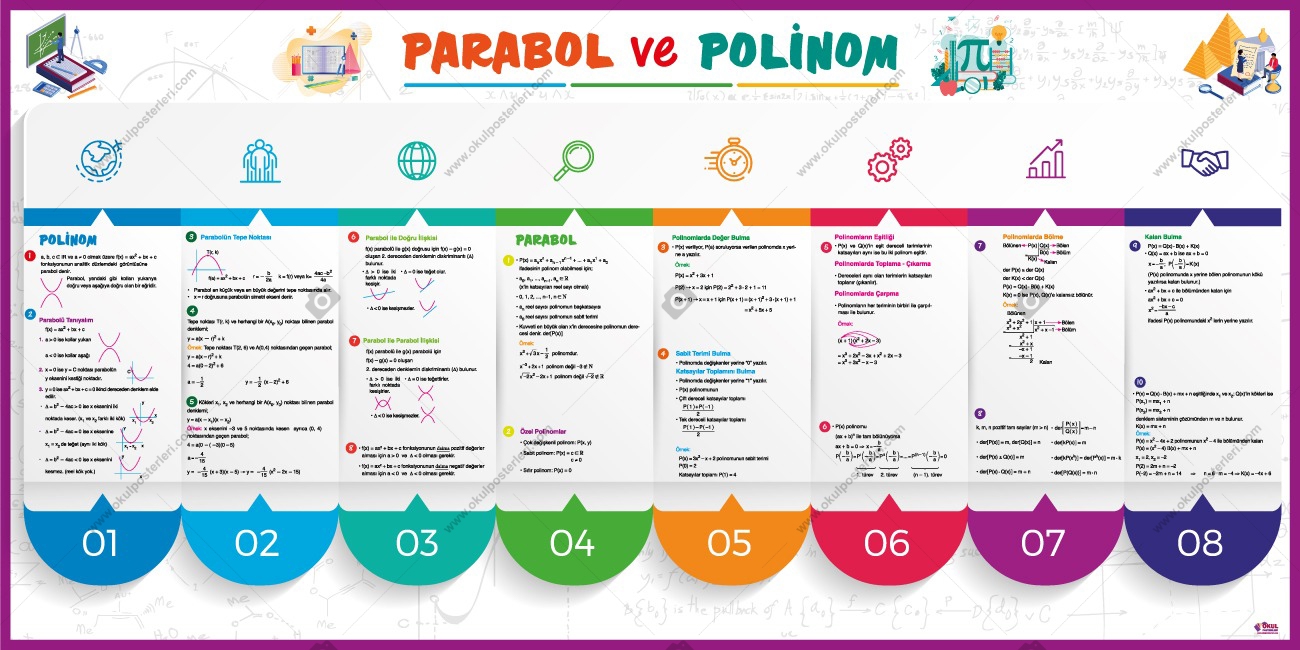 Parabol ve Polinom Matematik Afişi