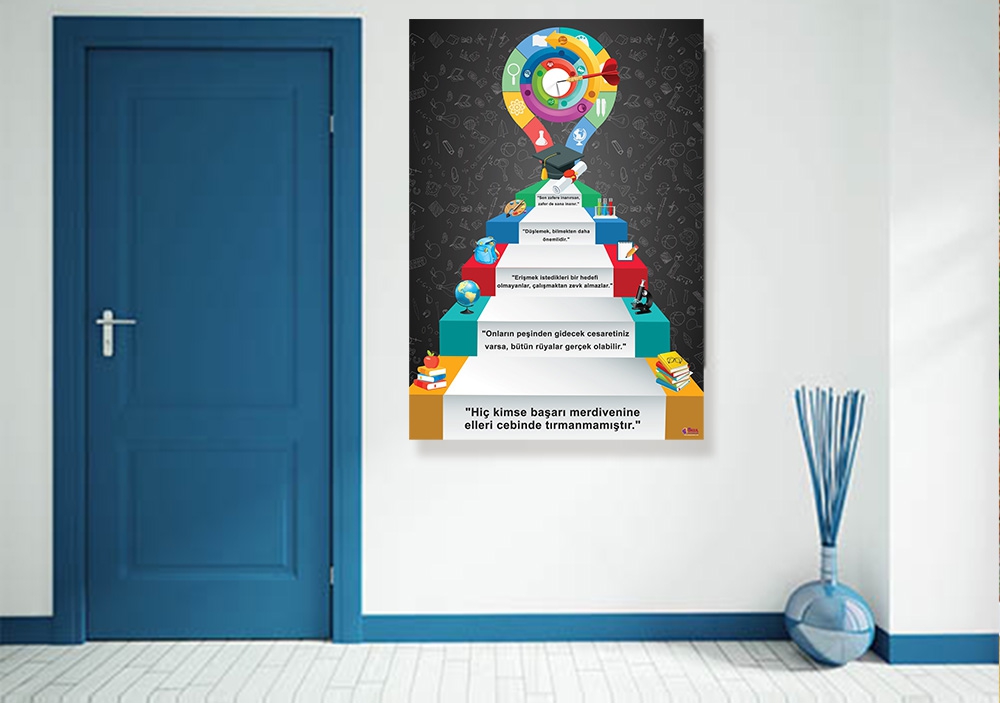Başarının Adımları Okul Posteri