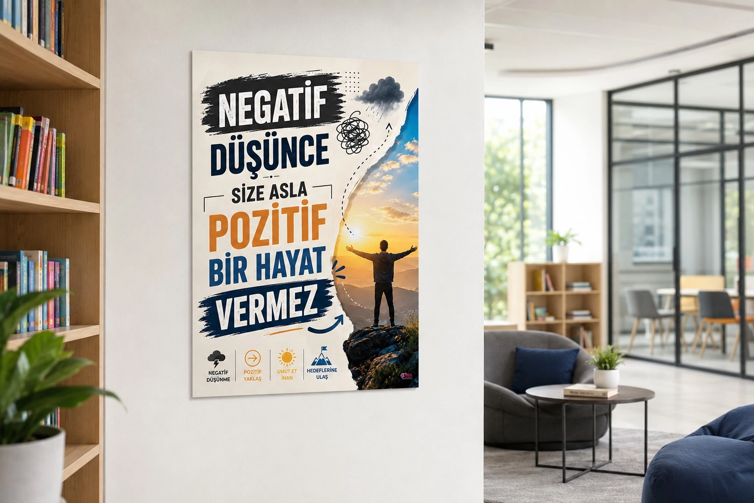 Negatif Düşünce Rehberlik Posterlik