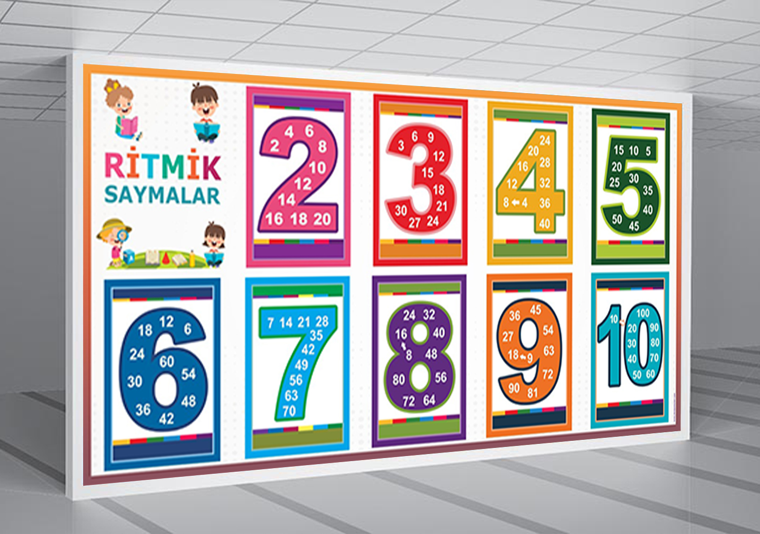 Ritmik Saymalar Okul Posteri