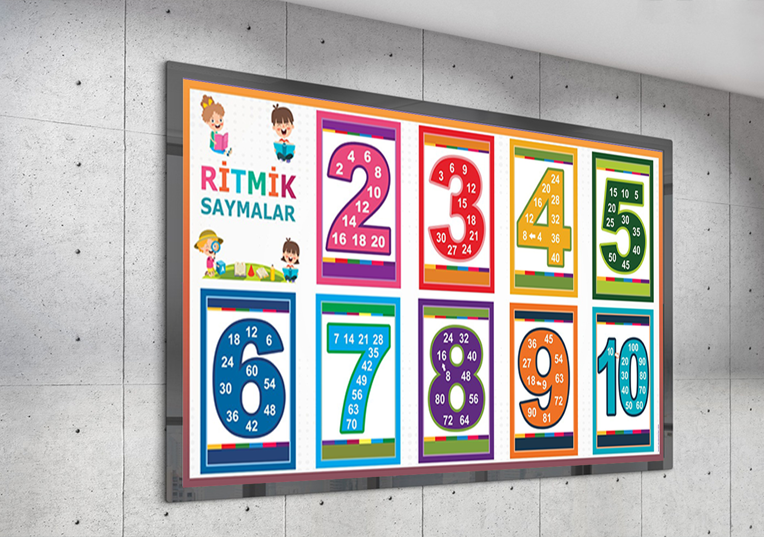 Ritmik Saymalar Okul Posteri