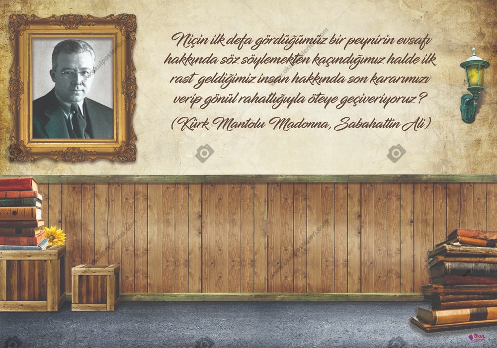 Sabahattin Ali Edebiyat Posteri