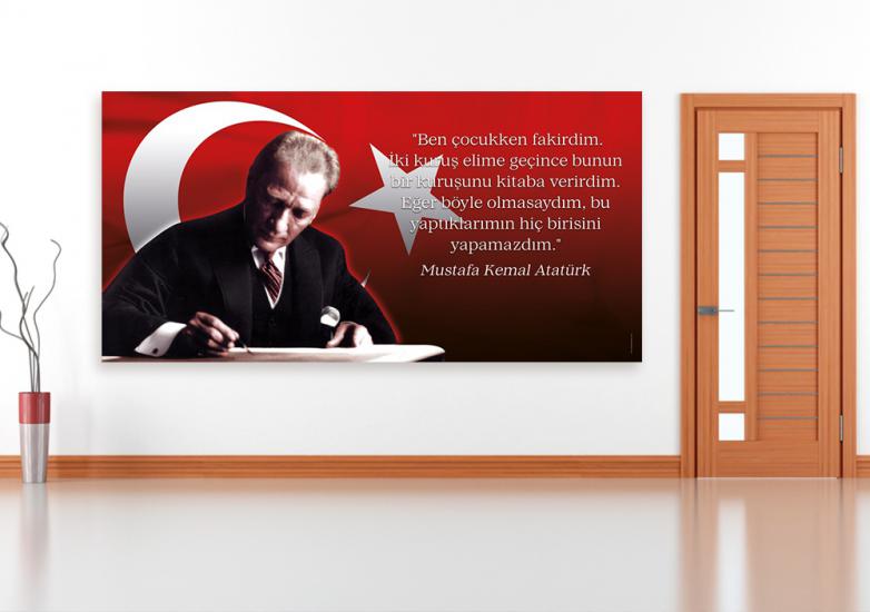 Atatürk ve Kitap Posteri 2