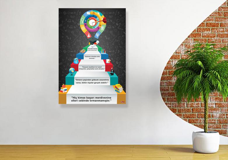 Başarının Adımları Okul Posteri