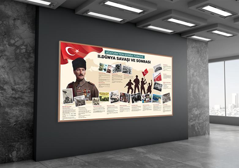 Atatürk’ten Sonra 2. Dünya Savaşı ve Sonrası Okul Posteri