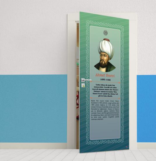 Ahmet Yesevi Müslüman Bilim Adamı Kapı Giydirme
