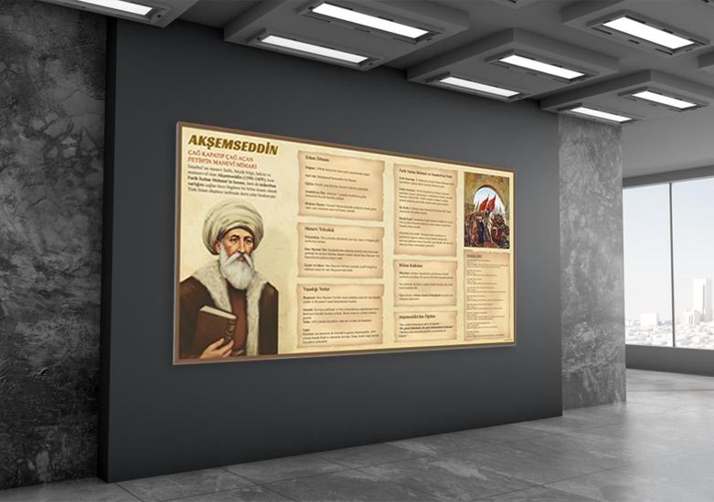 Çağ Kapatıp Çağ Açan Fethin Manevi Mimarı:Akşemseddin Eğitim Posteri