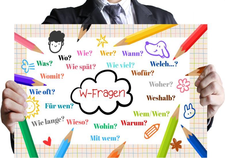 W-Fragen Almanca Posteri