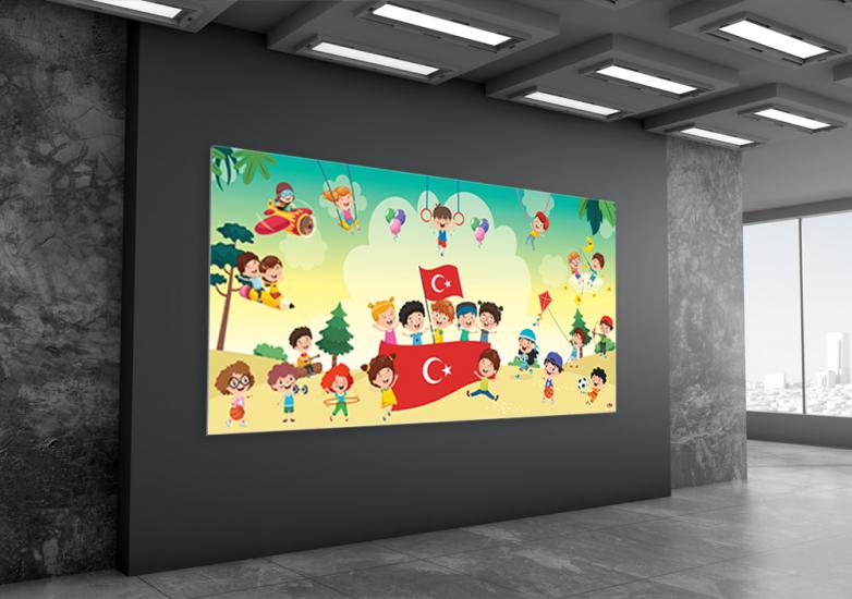 Bayraklı Mutlu Çocuklar Anaokulu Posteri