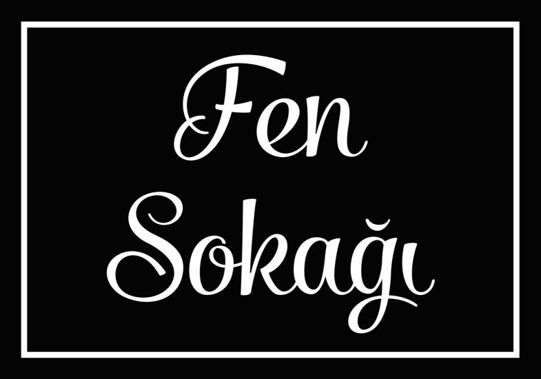 Fen Sokağı Tabelası 