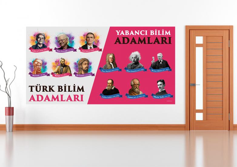 Bilim Adamları Okul Posteri