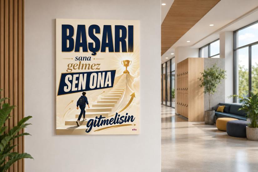 Zirveye Giden Yol Başarı Rehberlik Posterlik