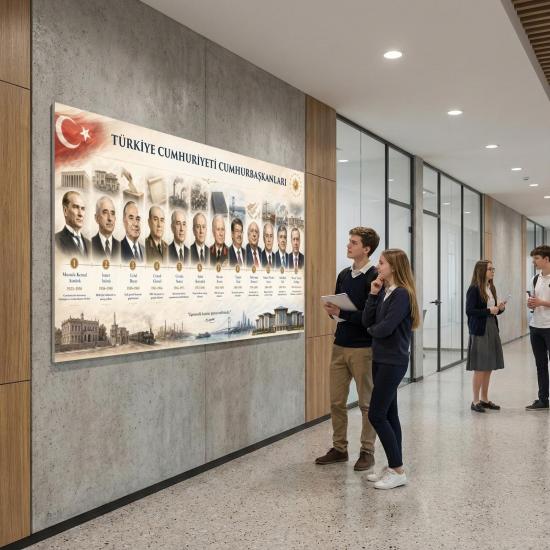 Türkiye Cumhuriyeti Cumhurbaşkanları Kronoloji Posteri