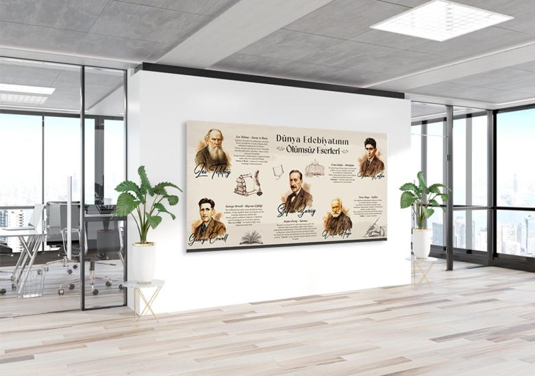 Dünya Edebiyatının Ölümsüz Eserleri Okul Posteri