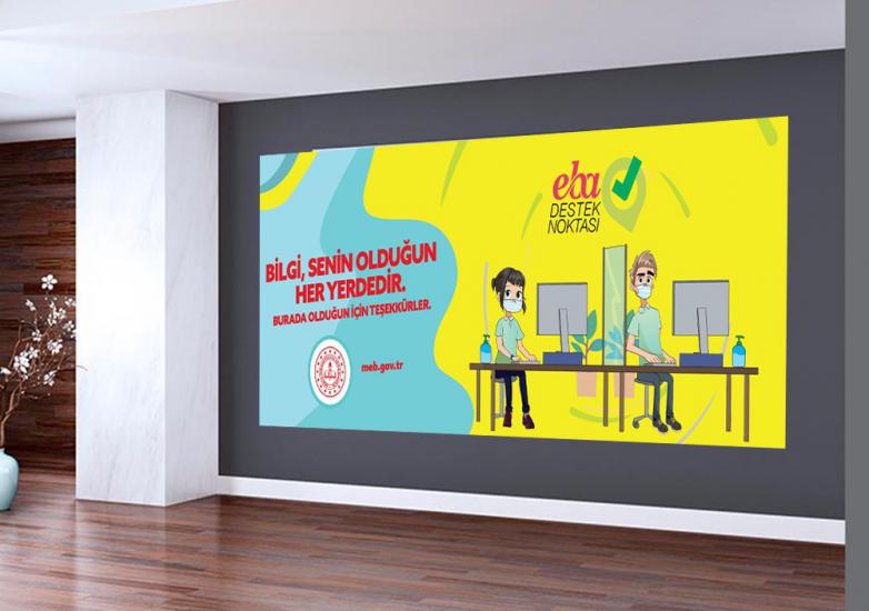 EBA Destek Noktası Afişi Lise