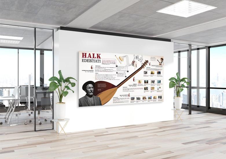 Halk Edebiyatı Edebiyat Posteri