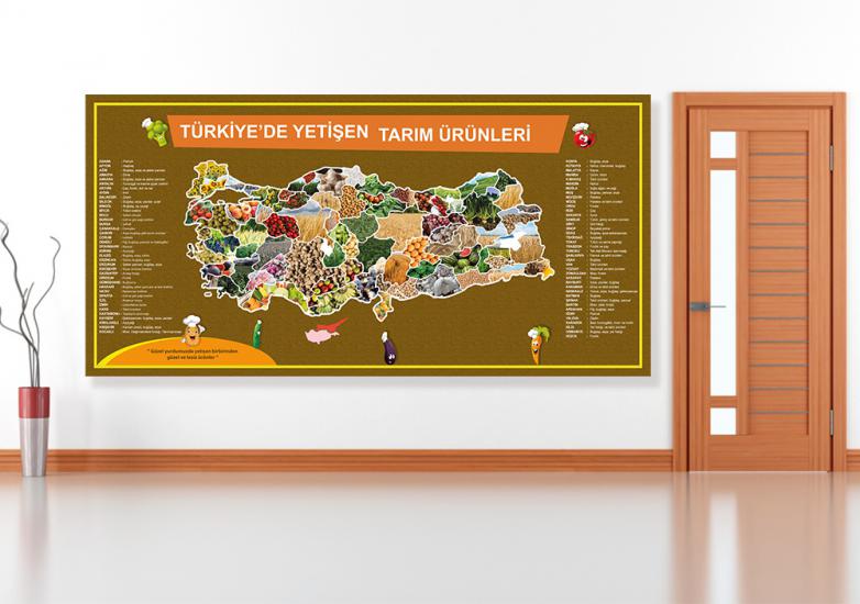 Türkiye’de Yetişen Tarım Ürünleri Posteri