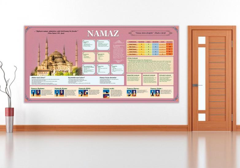 NAMAZ POSTERİ PEMBE