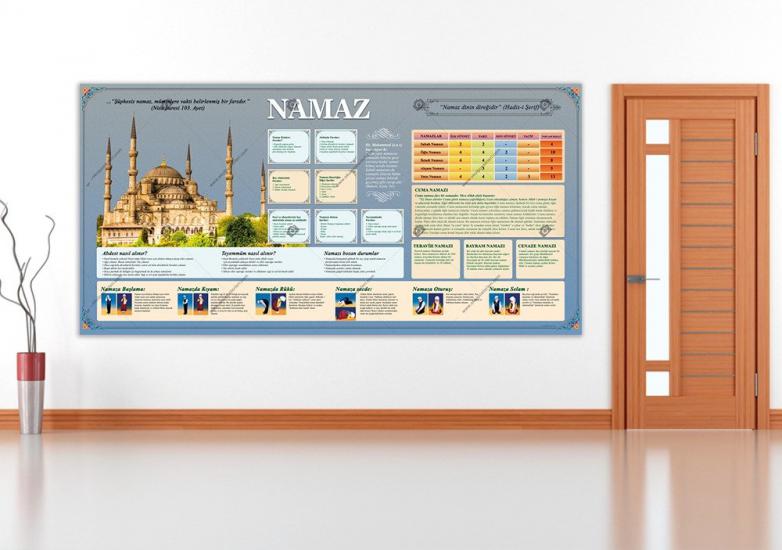 NAMAZ POSTERİ MAVİ