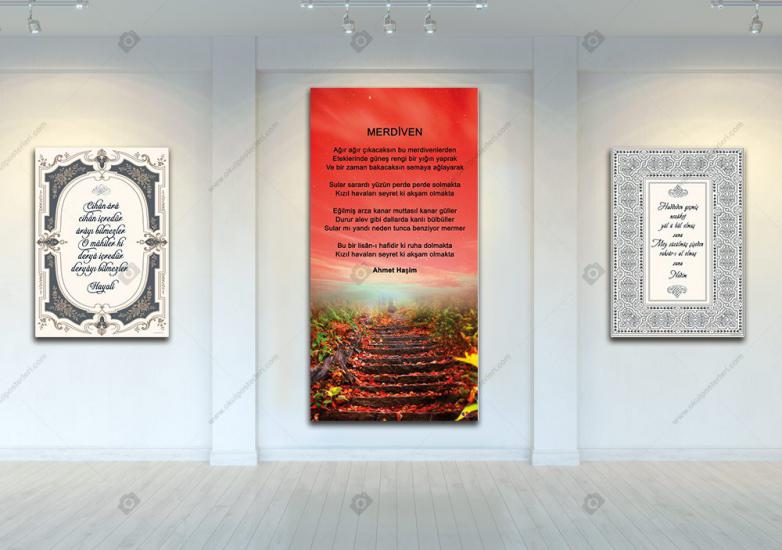 MERDİVEN ŞİİRİ EDEBİYAT POSTERİ