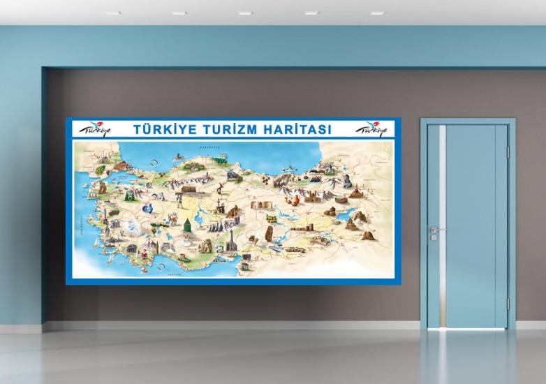 Türkiye Turizm Haritası Posteri 2