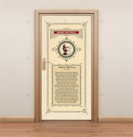 Türk Büyükleri Mehmet Akif Kapı Giydirme