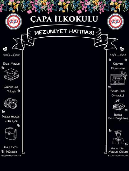 Mezuniyet Hatırası İlkokul Hatıra Perdesi