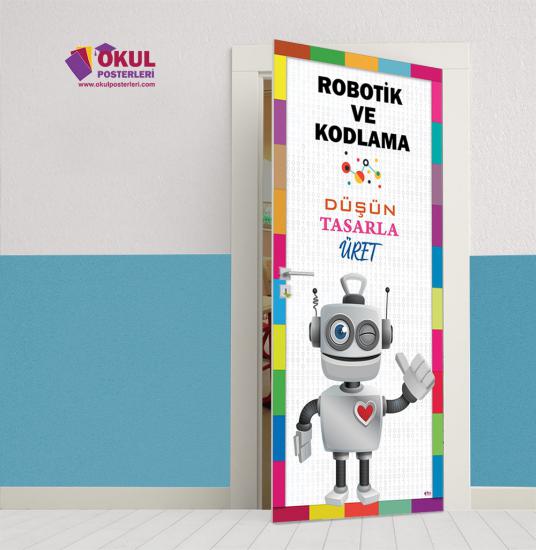 Robotik ve Kodlama Sınıfı Kapı Giydirmesi 11