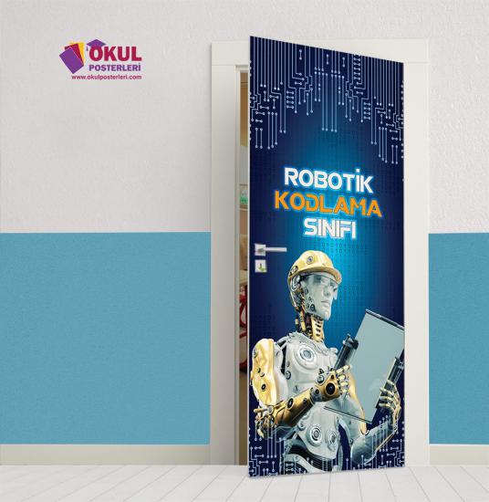 Robotik ve Kodlama Sınıfı Kapı Giydirmesi 9