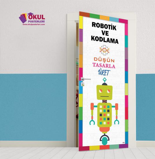 Robotik ve Kodlama Sınıfı Kapı Giydirmesi 7