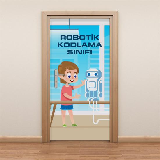 Robotik ve Kodlama Sınıfı Kapı Giydirmesi 3