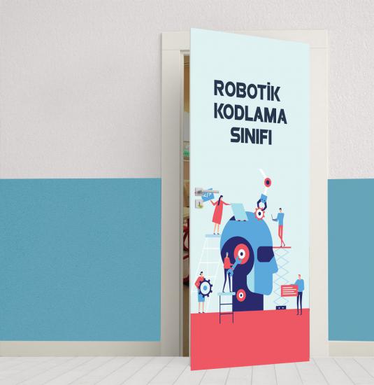 Robotik ve Kodlama Sınıfı Kapı Giydirmesi 6