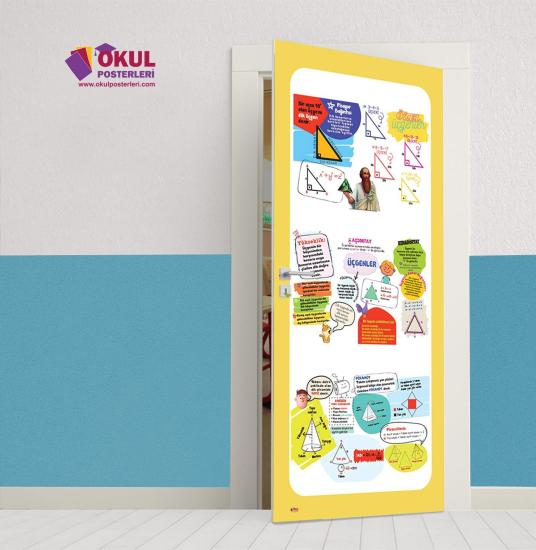 Üçgenler Matematik Kapı Giydirme 20