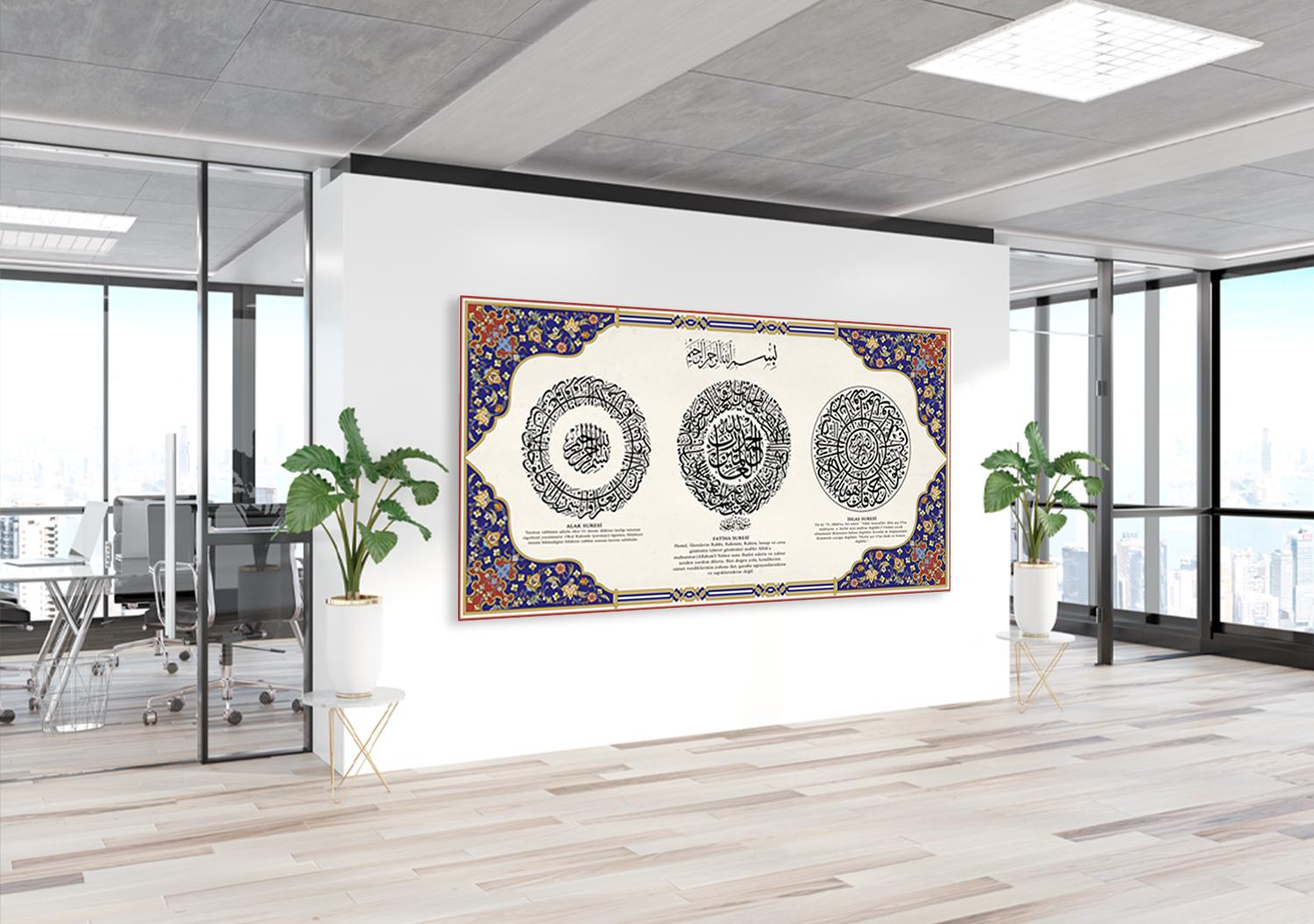 Alak-Fatiha-İhlas Suresi İmam Hatip Posteri