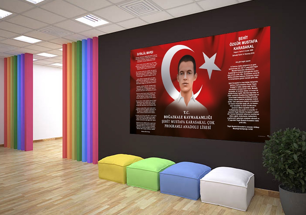 Okul Şehit Köşesi Posteri