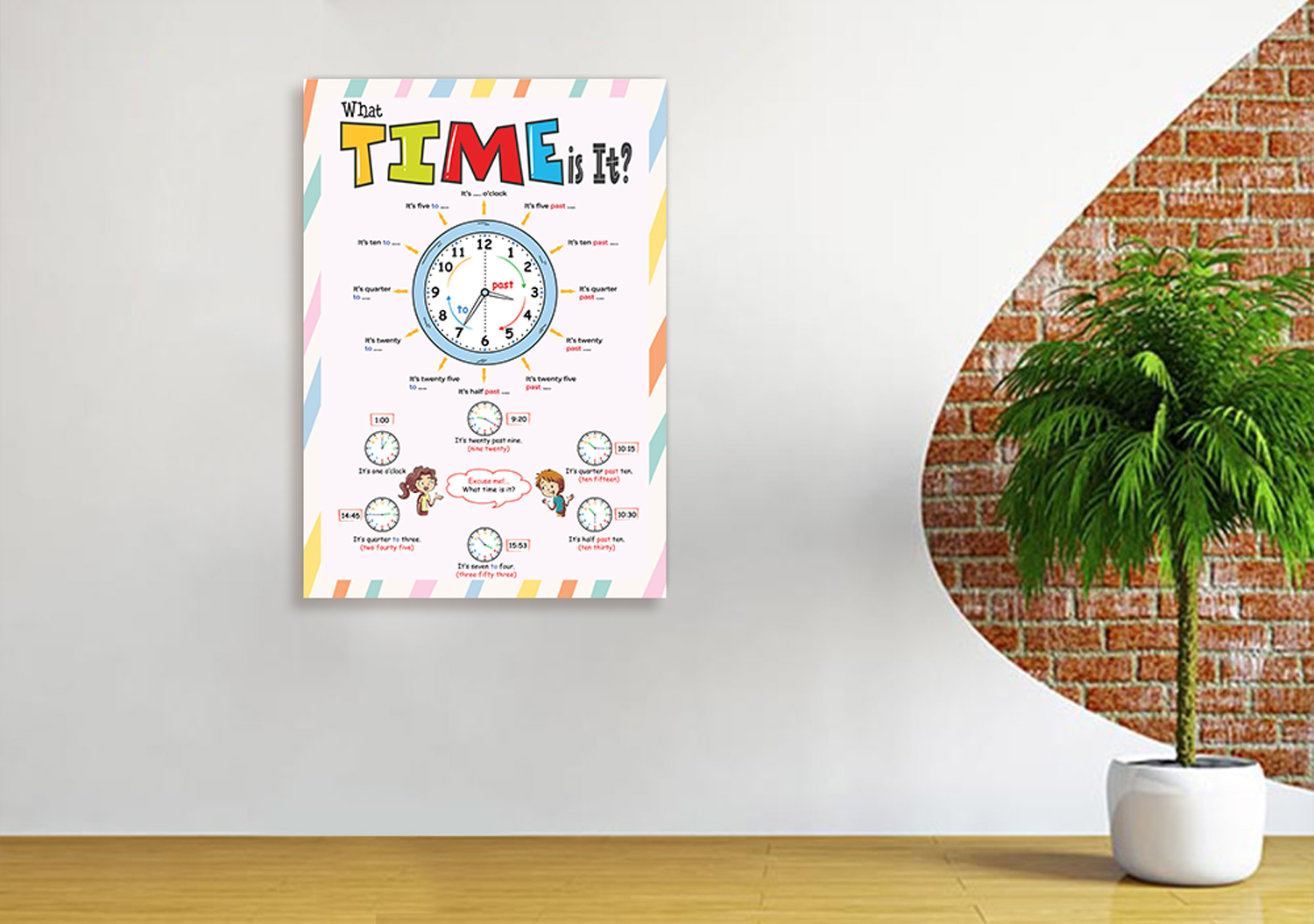 What Time is it? Okul Posteri