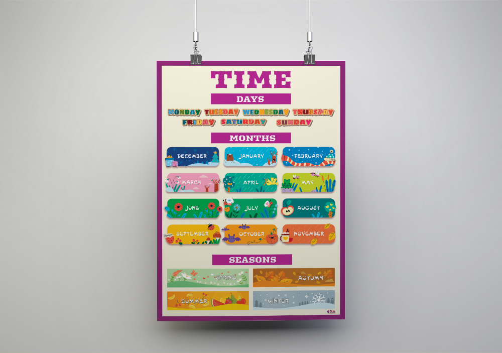 Time Ingilizce Okul Posteri