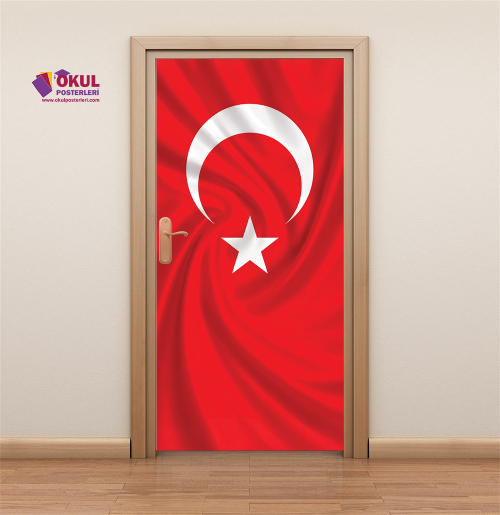 Türk Bayrağı Kapı Giydirme