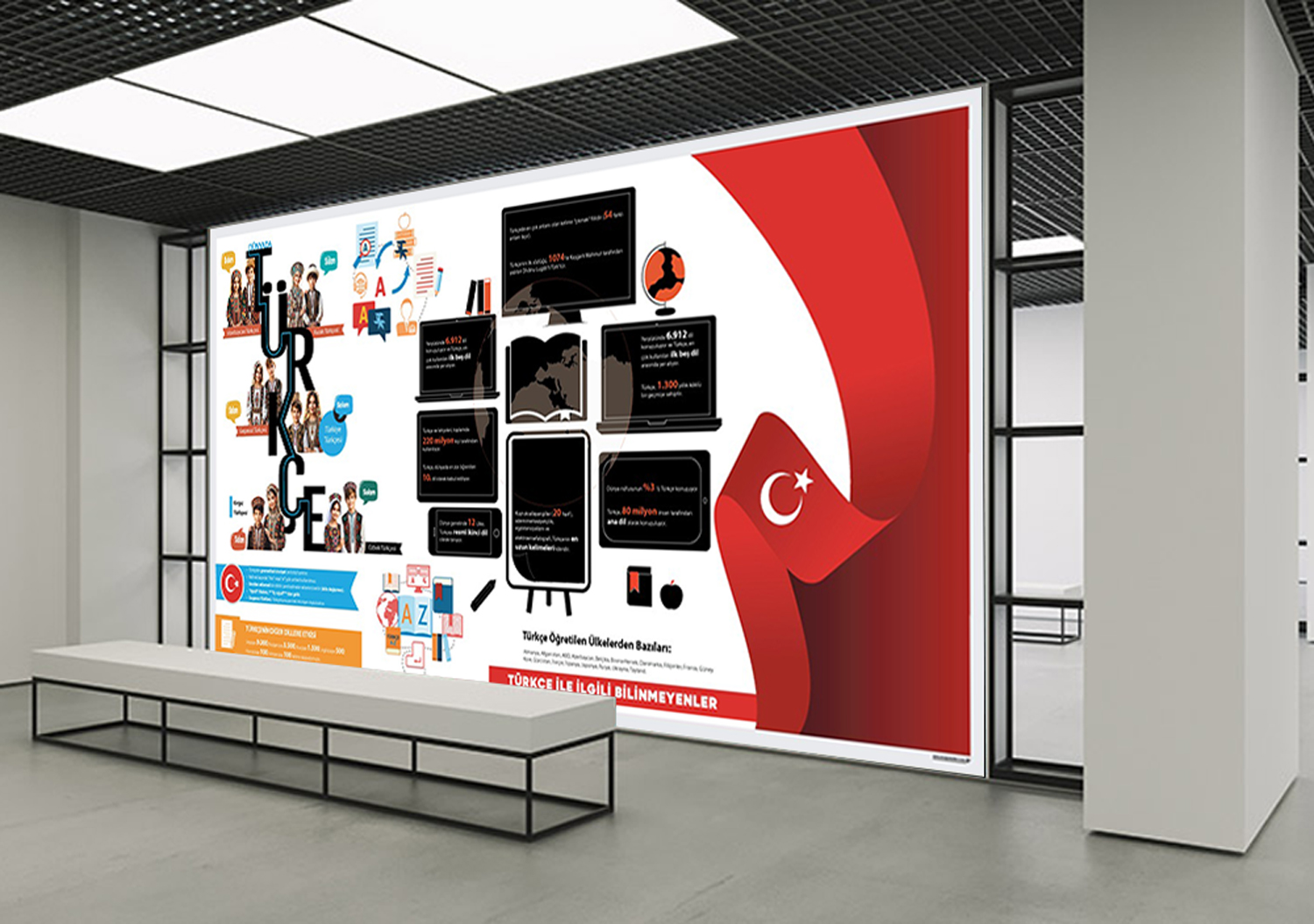 Türkçe İle İlgili Bilinmeyenler Okul Posteri