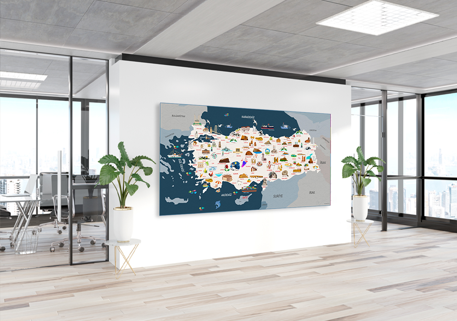 Türkiye Turizm Haritası Posteri 3