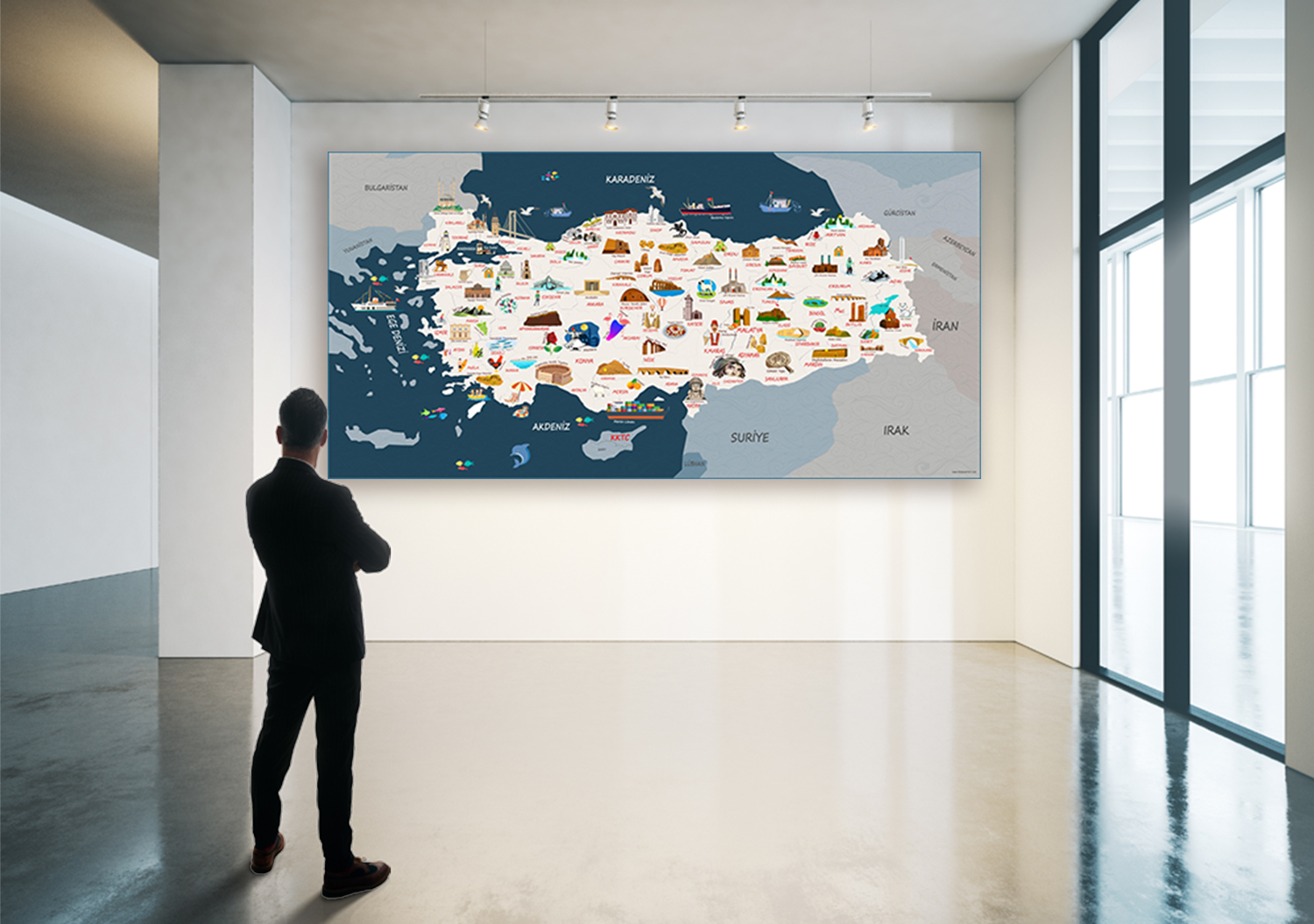 Türkiye Turizm Haritası Posteri 3