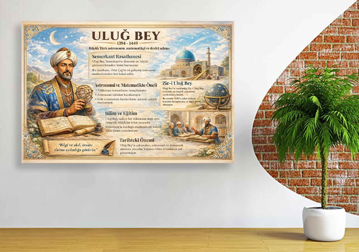 Astronomi ve Matematiğin Sultanı Uluğ Bey Okul Posteri