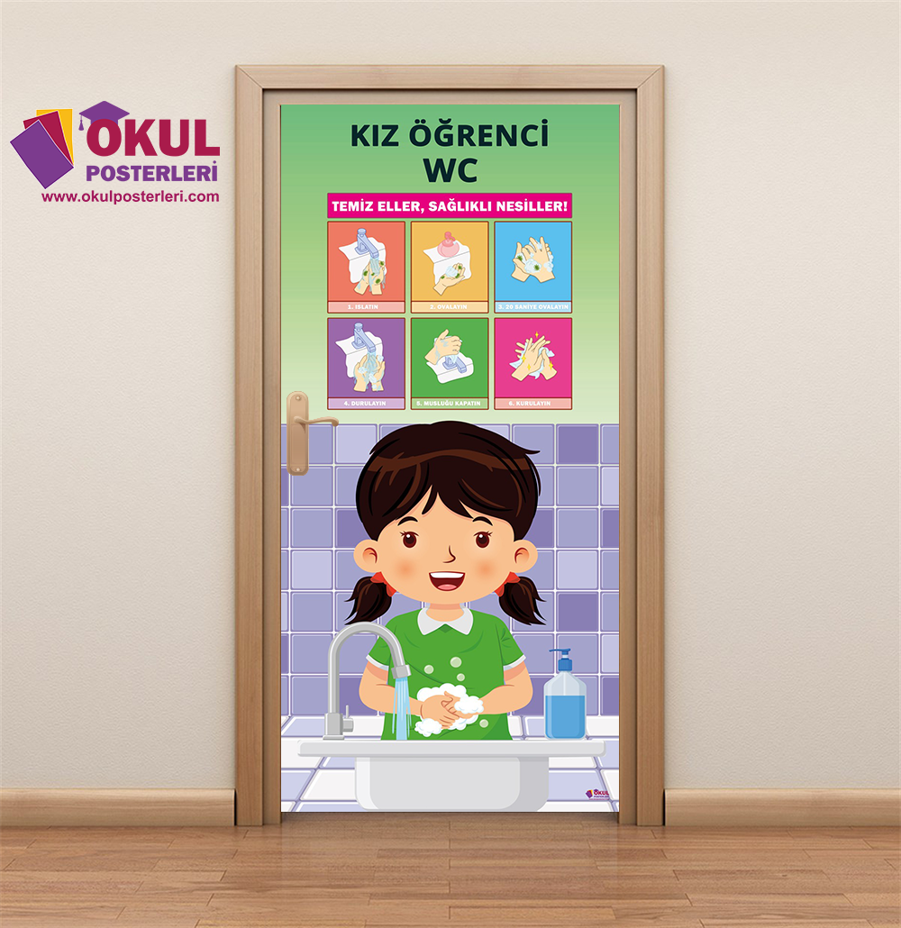 WC Okul Kapı Giydirme 18