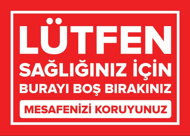 Lütfen Burayı Boş Bırakınız Etiket