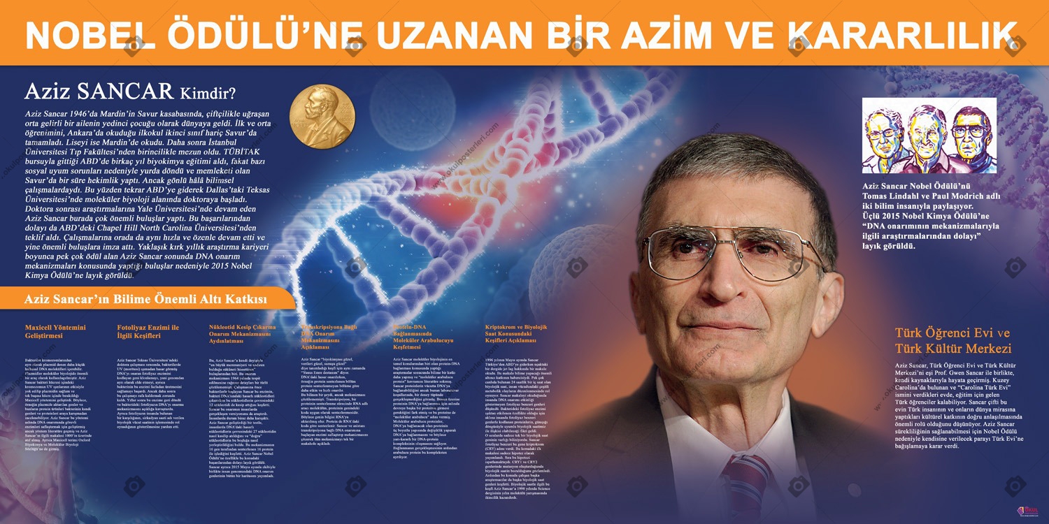 Aziz Sancar Okul Posteri 2